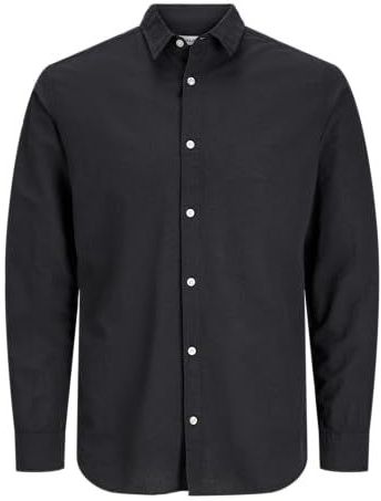 JACK & JONES Breeze Shirt Heren (Plussize), zwart., 3XL grote maat