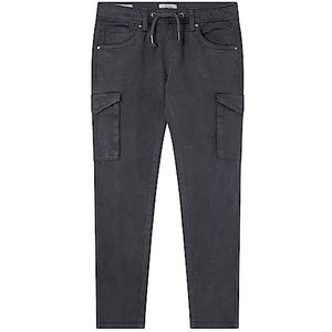 Pepe Jeans Chase Cargo broek voor jongens, Zwart (Washed Black)