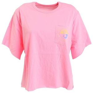 Hurley W Take Me Away Pocket Crew T-shirt voor dames, gewassen roze