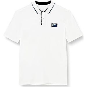 JACK&JONES PLUS Jcologan Polo Ss Aw23 Pls Poloshirt voor heren, Wit