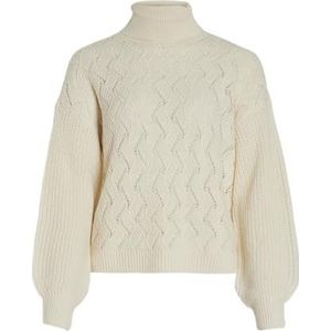 VILA Virandi L/S Roll-Neck Knit Top/Bf Virandi L/S Damestop met rolkraag (1 stuk), Berk