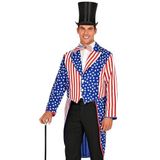 Widmann Widmann-48272 48272 - Amerikaans paradeteam voor heren, garde-uniform, sterren en strepen, Amerikaanse vlag, carnavalskostuum, themafeest, 10206371, meerkleurig, m