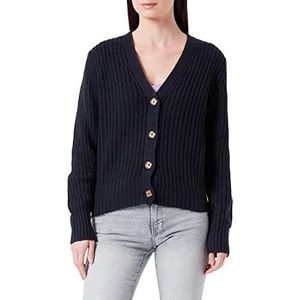 Soya Concept Sc-remone Short Knit Cardigan Wollen trui voor dames, Navy Blauw