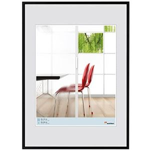 Walther Design KB080H Galeria kunststof lijst, 60 x 80 cm, Zwart