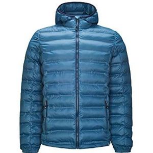 Killtec Jylon Donsjas met capuchon voor heren, Blauw staal