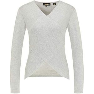usha BLACK LABEL Dames fijn gebreide trui 15310563, grijs.