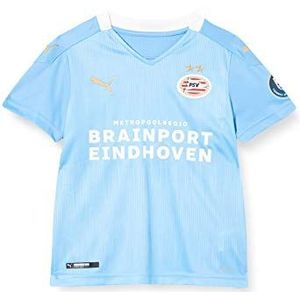 PUMA PSV Away T-shirt replica Jr met sponsor kindershirt, Team Light Blue White, 164 cm
