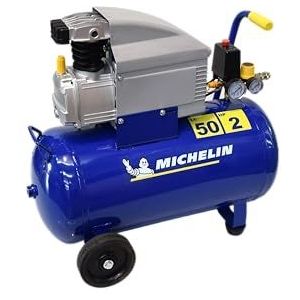 MICHELIN compressor MB5020-50 Liter tank - Vermogen 2 pk - Maximum druk 8 bar - Luchtdebiet 170 l/min