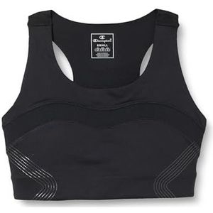 Champion Athletic Brassière de sport pour femme avec imprimé ton mat, Noir (Kk001), M