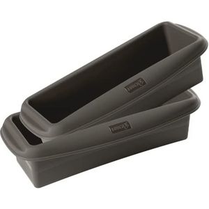 Lurch FlexiForm 585038 broodbakvorm van platina-siliconen, 100% BPA-vrij, binnenmaat 20 x 6 cm, 2 stuks