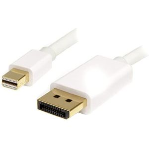 StarTech.com Mini DisplayPort naar DisplayPort 1.2 kabel 2 m - adapterkabel Mini DP naar DP 4K x 2K UHD - Mini DP naar DP kabel voor monitor - converterkabel mDP naar DP (MDP2DPMM2MW)