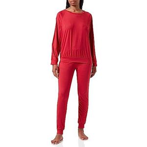 Irevial damesjoggingpak in 2 delen, informele stijl, pyjama, indoor, sportkleding, lange mouwen, sweatshirt, comfortabele broek