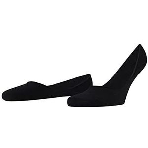 FALKE Heren Invisible Step Medium Cut Box onzichtbare sokken ademend duurzaam katoen medium hals antislip systeem op de hiel glijden niet in de schoen effen dun 1 paar, Zwart (Black 3000) -