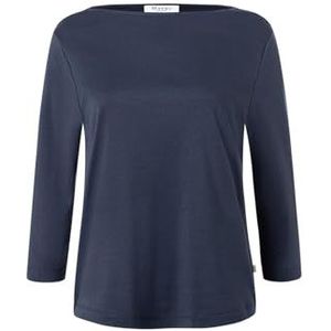 Maerz T-shirt à manches longues, col rond, manches 3/4, bleu marine, 42