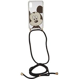 Originele licentiehoes van Disney Minnie i Mickey met koord voor iPhone XR perfect aangepast aan de vorm van de smartphone siliconen case met vlinderdas