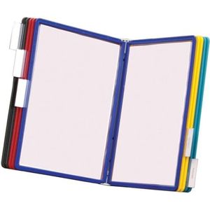 DURABLE 556700 Vario display voor documenten met muurbevestiging, 10 hoezen