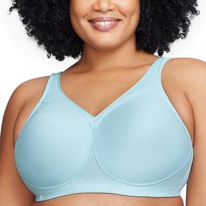 Glamorise MagicLift dames naadloze sportbeha zonder beugel, Frosted Aqua