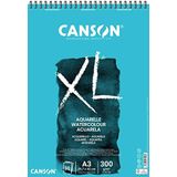 CANSON XL® album, 30 vellen, spiraalbinding, A3, 300 g/m², fijne korrel, wit
