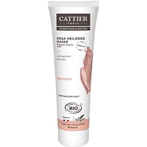 Cattier Ton-masker voor de gevoelige huid, helende roze klei, natuurlijke cosmetica, 100 ml