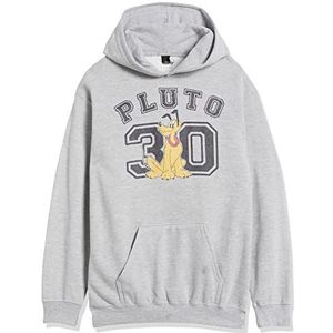 Disney Pluto Varsity Tekst #30 Portret Boys T-shirt, grijs gemêleerd, Athletic XS, atletisch grijs gemêleerd
