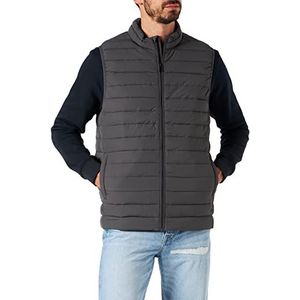 JACK & JONES ESSENTIALS Bodywarmer van Gerecycled Polyester Asphalt