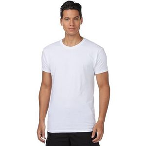 Hanes 777vp6 T-shirts voor heren, verpakking van 6 stuks, wit, S, Wit.