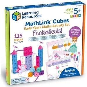 Learning Resources Elementaire wiskunde-activiteitenset met MathLink kubussen: sprookjes, vanaf 5 jaar