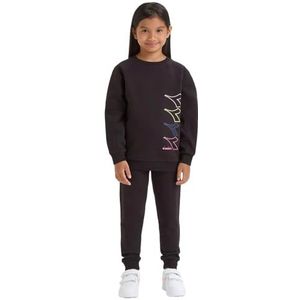 Diadora Jg. Tracksuit Logo Survêtement de gymnastique pour filles et filles, Noir, XL