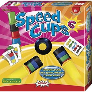 Amigo Speed Cups Deluxe - Gezelschapsspel voor 6 jaar en ouder, met 2-6 spelers