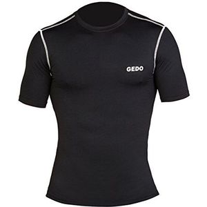 Gedo CAT002 Uniseks T-shirt met korte mouwen, zwart.