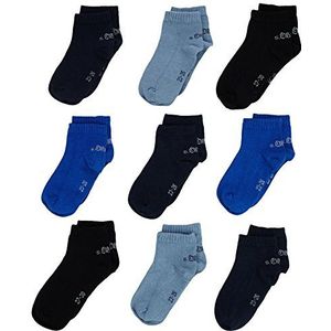 s.Oliver - S21010 – sokken (9 stuks) – jongens – blauw (Blue 30) – maat: 27-30, Blauw