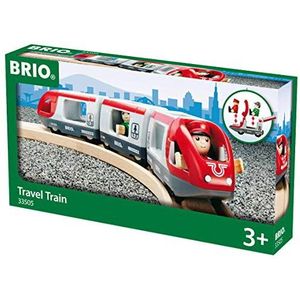 Brio World - 33505 - Reizigerstrein - Voor houten treinbaan - Magneetbevestigingssysteem - Figuren inbegrepen - Speelgoed voor jongens en meisjes vanaf 3 jaar