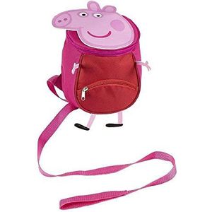 CERDÁ LIFE'S LITTLE MOMENTS 2100003394 Rugzak met harnas Peppa Pig - met kinderveiligheidsgordel - officieel Disney gelicentieerd product - kleur - één maat, Kleur:, One Size, kinderrugzak