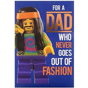 Hallmark Verjaardagskaart voor papa met LEGO hippie-motief