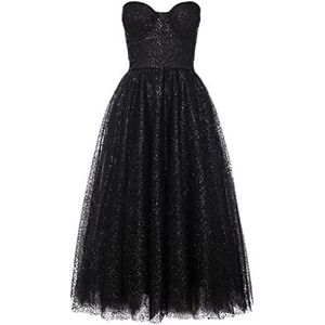 Swing Fashion Dames midijurk dames elegante jurk party jurk avondjurk bruiloft baljurk baljurk glitter korset zwart XS zwart XS zwart XS zwart XS zwart XS zwart XS XS zwart XS zwart XS zwart XS XS zwart XS XS zwart XS XS, zwart.