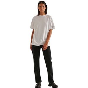 NA-KD Reminder T-shirt voor dames, Wit.