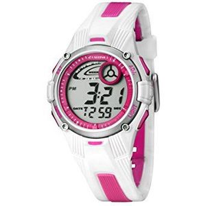 Calypso - K5558/2 – meisjeshorloge – kwarts – digitaal – verlichting – stopwatch – armband van rubber meerkleurig, armband, Meerkleurig, armband