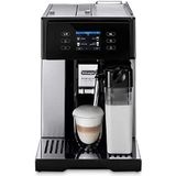 De'Longhi Perfecta Deluxe ESAM 460.80.MB Volautomatisch koffiezetapparaat met LatteCrema melksysteem en koffiekan-functie, kleurendisplay, incl. koffiepot, roestvrij staal/zwart