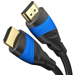 KabelDirekt - 4K HDMI-kabel met A.I.S. afscherming. - 5m (4K @60Hz voor een spectaculaire Ultra HD-ervaring - High Speed met Ethernet, Blu-ray/PS4/PS5/Xbox Series X/Switch, zwart)