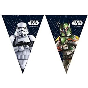 Procos - Bedraad 9 Star Wars Galaxy driehoekige vlaggen van FSC-papier, PR93883