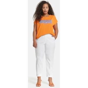 Samoon Pantalon classique pour femme, Blanc., 56/grande taille