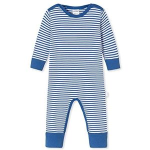 Schiesser Baby Anzug Mit Vario Fuß Pantoufles Bambins Mixte bébé, Royalblau Weiß Gestreift, 74