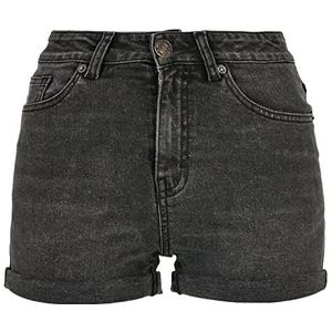 Urban Classics Dames 5 pocket shorts, Black Stone Washed, 27 dames, Donkergrijs