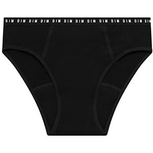 Dim Menstruatieslip voor meisjes, gemiddelde menstruatie, 1 stuk, zwart.