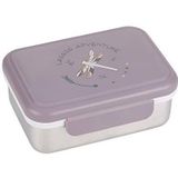 LÄSSIG lunchbox voor kinderen, lunchbox van roestvrij staal, lunchbox Adventure Dragonfly, lunchbox, paars
