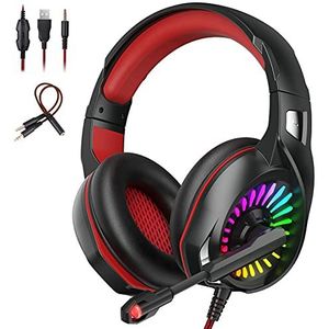 Gaming Headset PC voor PS4 PC Xbox One Crystal Clarity Sound Professional LED RGB Intensief Licht Bass hoofdtelefoon met microfoon