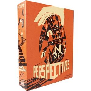Perspectieven (oranje doos) – mysteriespel – coöperatief vertelspel voor kinderen en volwassenen – 14 jaar en ouder – 2 tot 6 spelers – 90 minuten speeltijd – per Space Cowboys