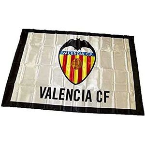 Valencia CF 01BAD02 vlag, wit/oranje, één maat