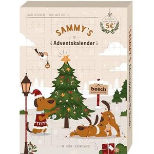 Sammy's Hundesnacks Adventskalender 2023 voor honden, 24 kleine deuren vol lekkere hondenkoekjes en sappige vleessnacks, liefdevol met de hand verpakt
