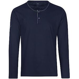 Trigema Shirt met lange mouwen van Organic Cotton, blauw (navy-c2c 546)